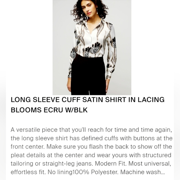 White House Black Marker Women's Business Office Gorgeous Blouse Buttons Small - Picture 12 of 16